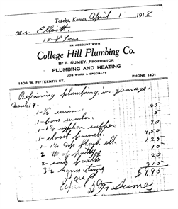 Receipt from 1918